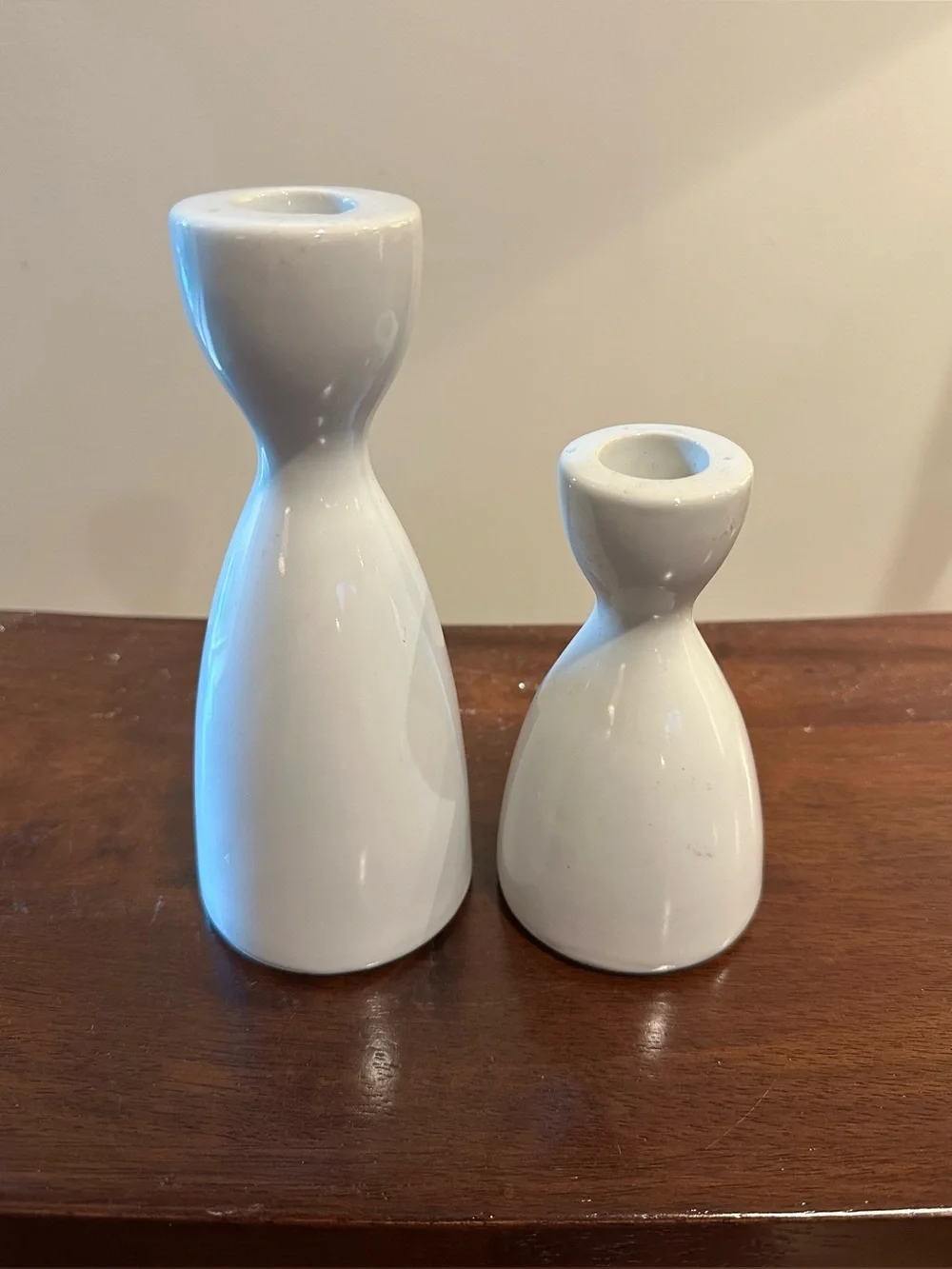 Set of 2 ceramic candle holders • objects